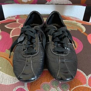 Cole Haan Bria Grand Black Perforated Sneakers